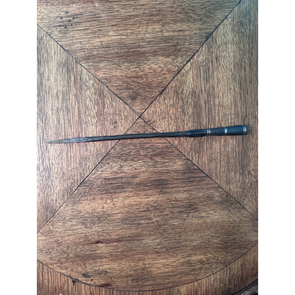 Antique Hand Forged Iron Spike Tool Decorative Metal Bands 13.5 Inch vintages